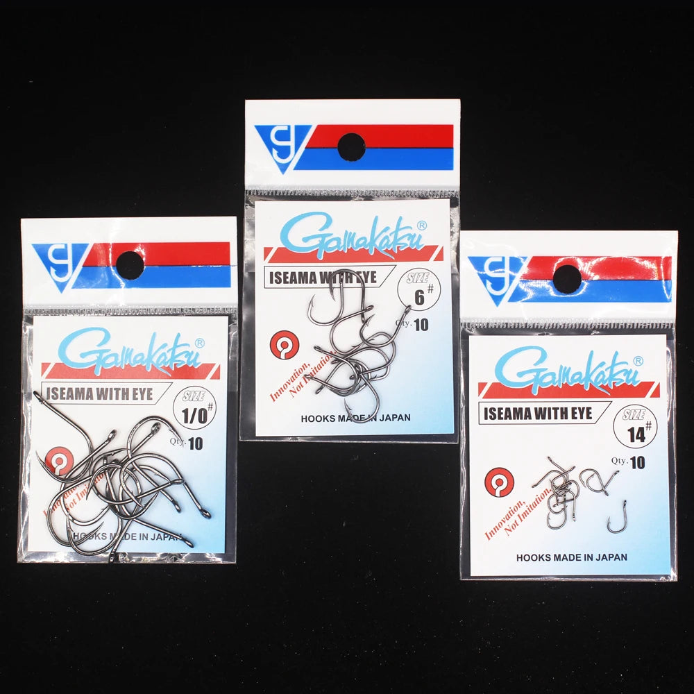 HookUpCo. High Carbon Steel Fishing Hooks 10pcs - HookUpCo.