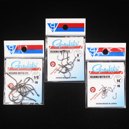 HookUpCo. High Carbon Steel Fishing Hooks 10pcs - HookUpCo.