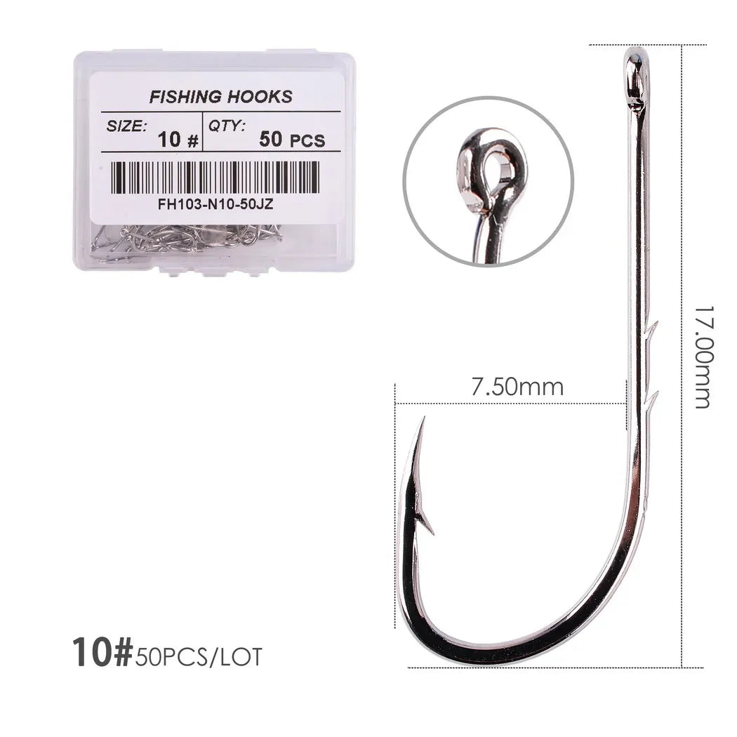 HookUpCo. Barbed Fishing Hooks Set for Carp - HookUpCo.