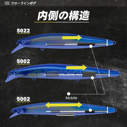 HookUpCo. Luminous Assassin Minnow Fishing Lure - HookUpCo.