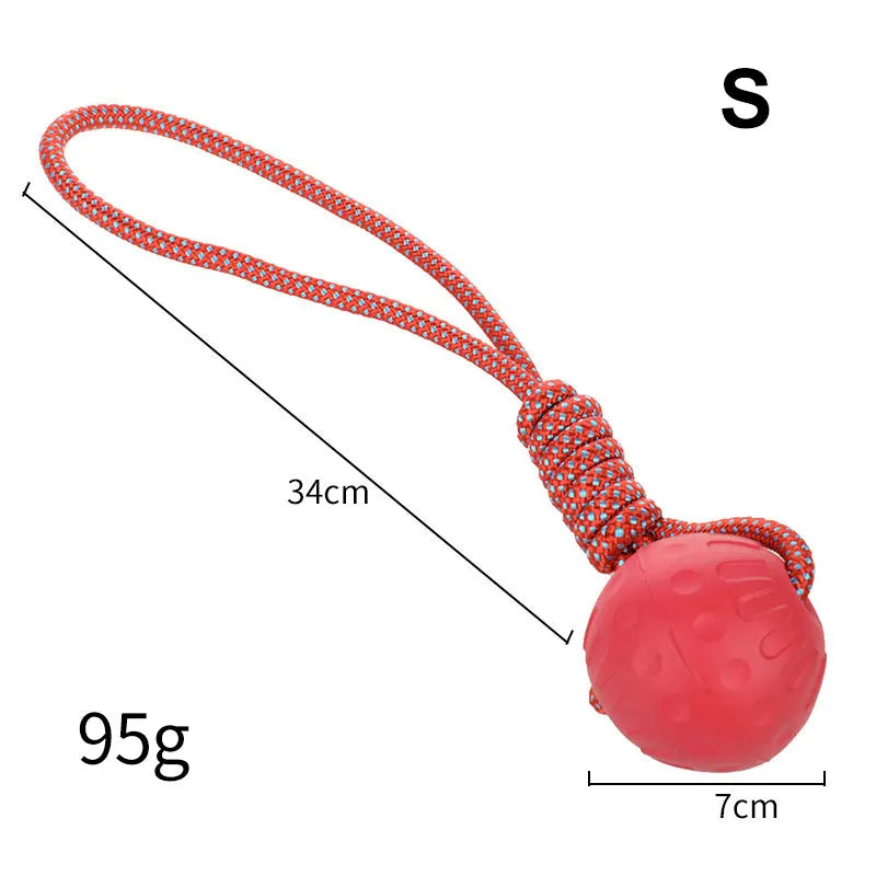 HookUpCo. Durable Rubber Dog Ball for Play