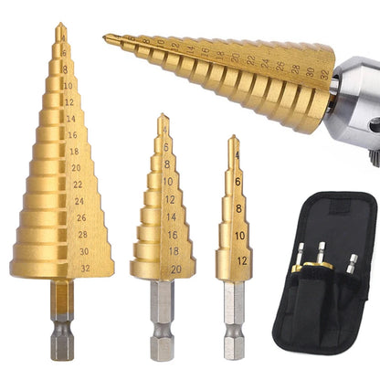HSS Titanium Coated Step Drill Bit for Precision Cuts