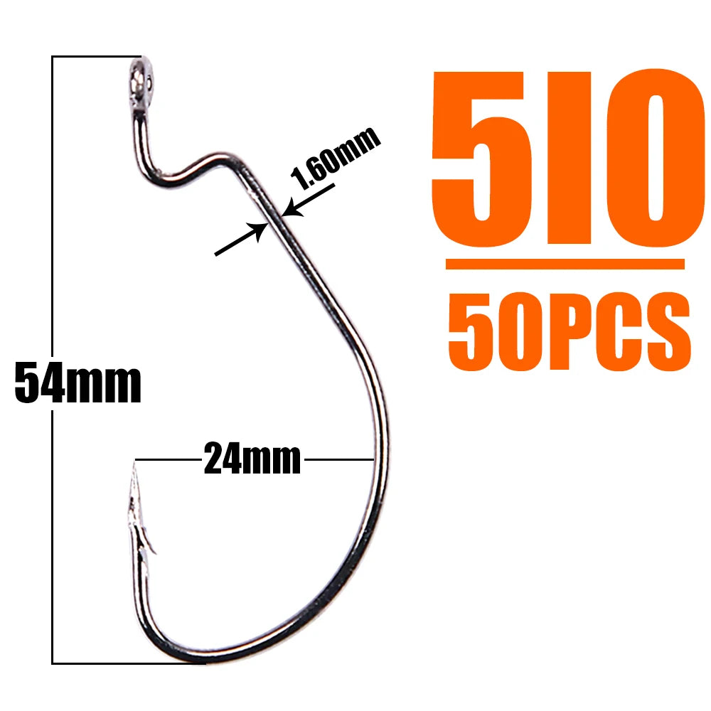 HookUpCo. High Carbon Fishing Hooks - HookUpCo.