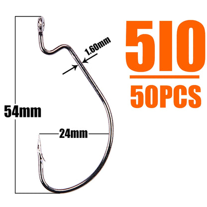HookUpCo. High Carbon Fishing Hooks - HookUpCo.