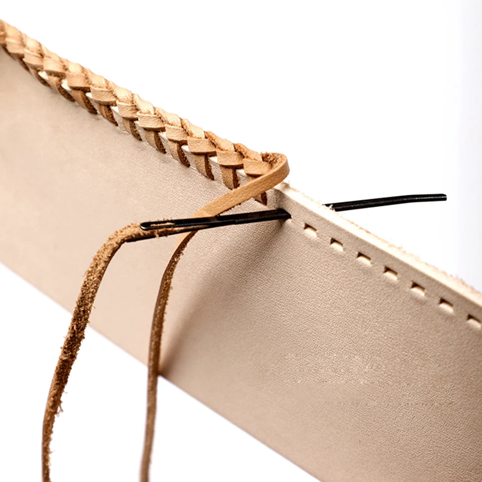 HookUpCo. 6 Pcs Leather Sewing Needles for Craft Projects