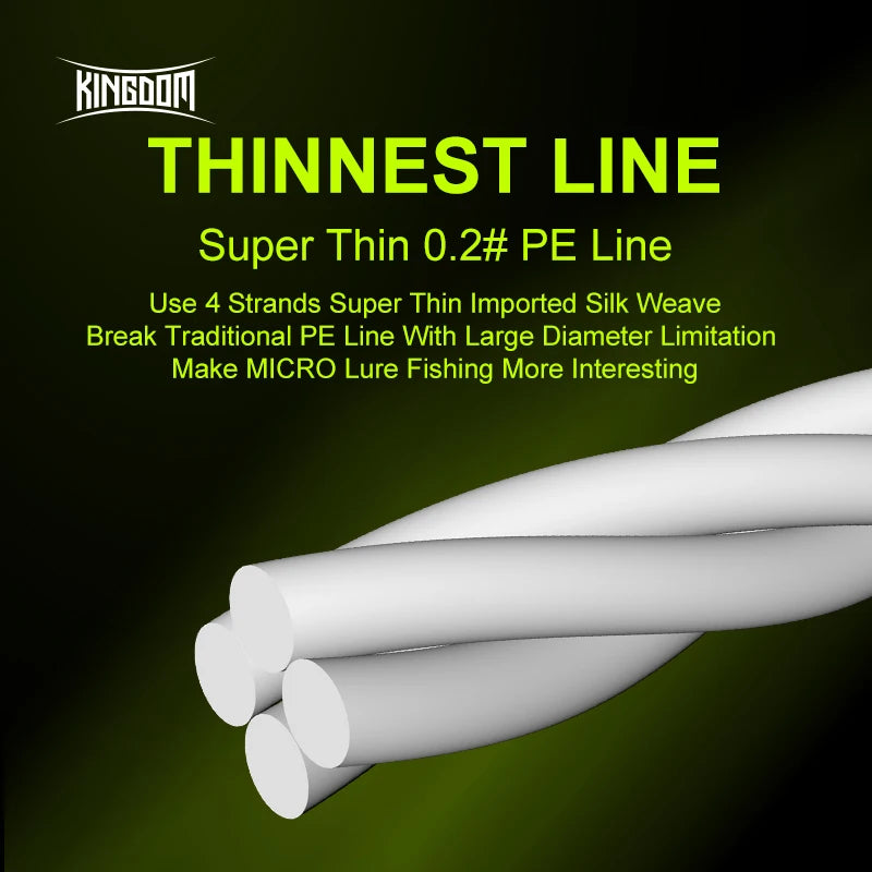 HookUpCo. Kingdom Micro Fly Braided Fishing Line - HookUpCo.