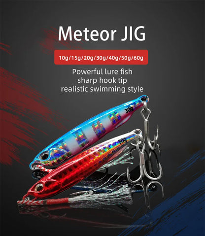 HookUpCo. Metal Cast Jig Spoon for Sea Bass - HookUpCo.