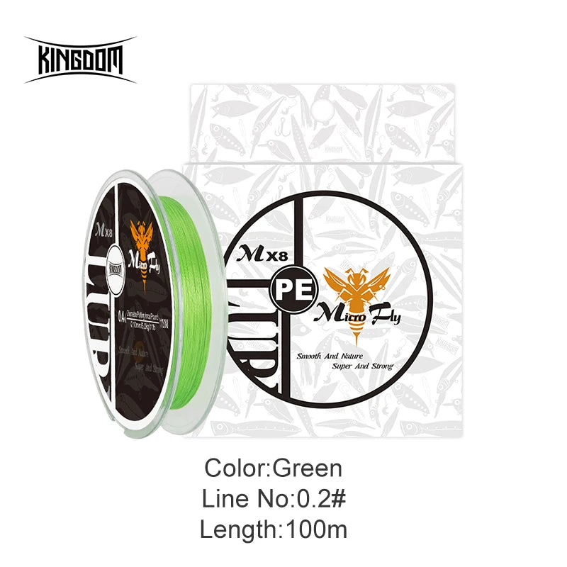HookUpCo. Kingdom Micro Fly Braided Fishing Line - HookUpCo.