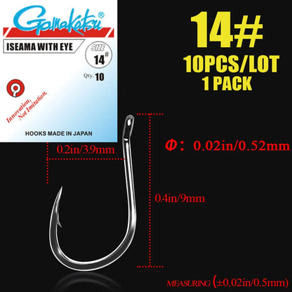 HookUpCo. High Carbon Steel Fishing Hooks 10pcs - HookUpCo.