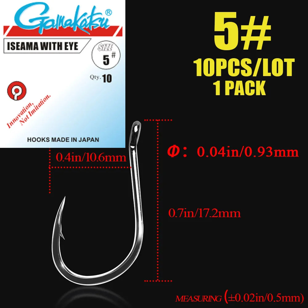 HookUpCo. High Carbon Steel Fishing Hooks 10pcs - HookUpCo.