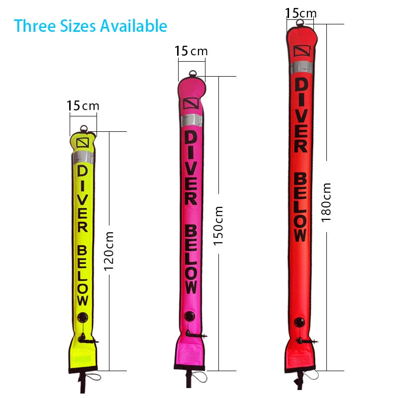 HookUpCo. Colorful Diving SMB Buoy