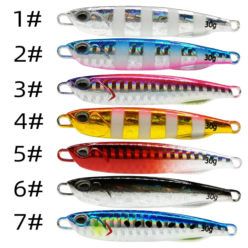 HookUpCo. Metal Cast Jig Spoon for Sea Bass - HookUpCo.