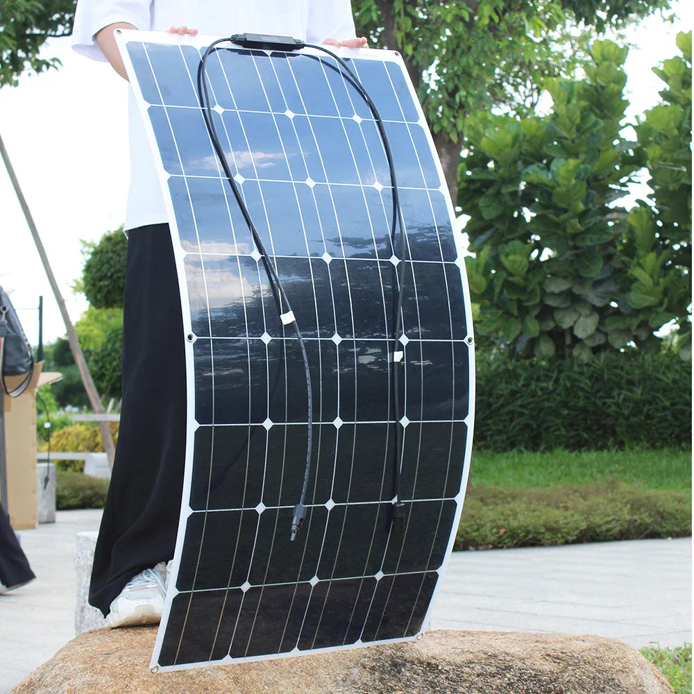 100W Flexible Monocrystalline Solar Panel for 12V Systems