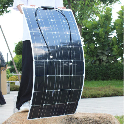 100W Flexible Monocrystalline Solar Panel for 12V Systems