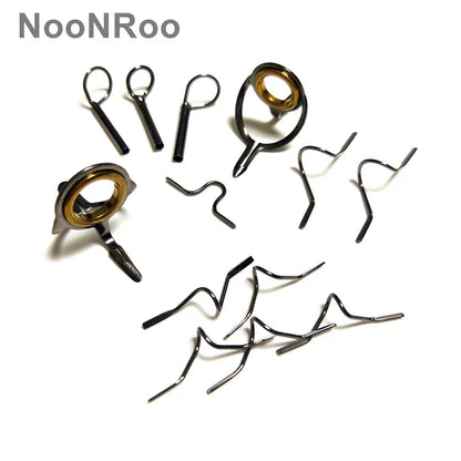 DIY Fly Rod Guide Kit with Gold Rings, 13 Pcs - HookUpCo.