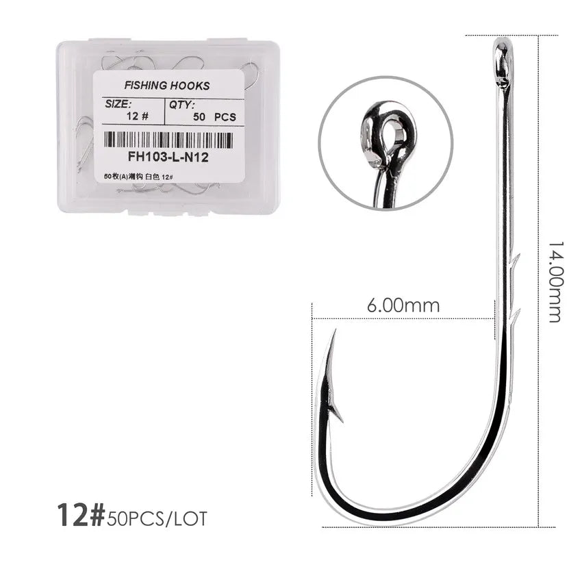 HookUpCo. Barbed Fishing Hooks Set for Carp - HookUpCo.