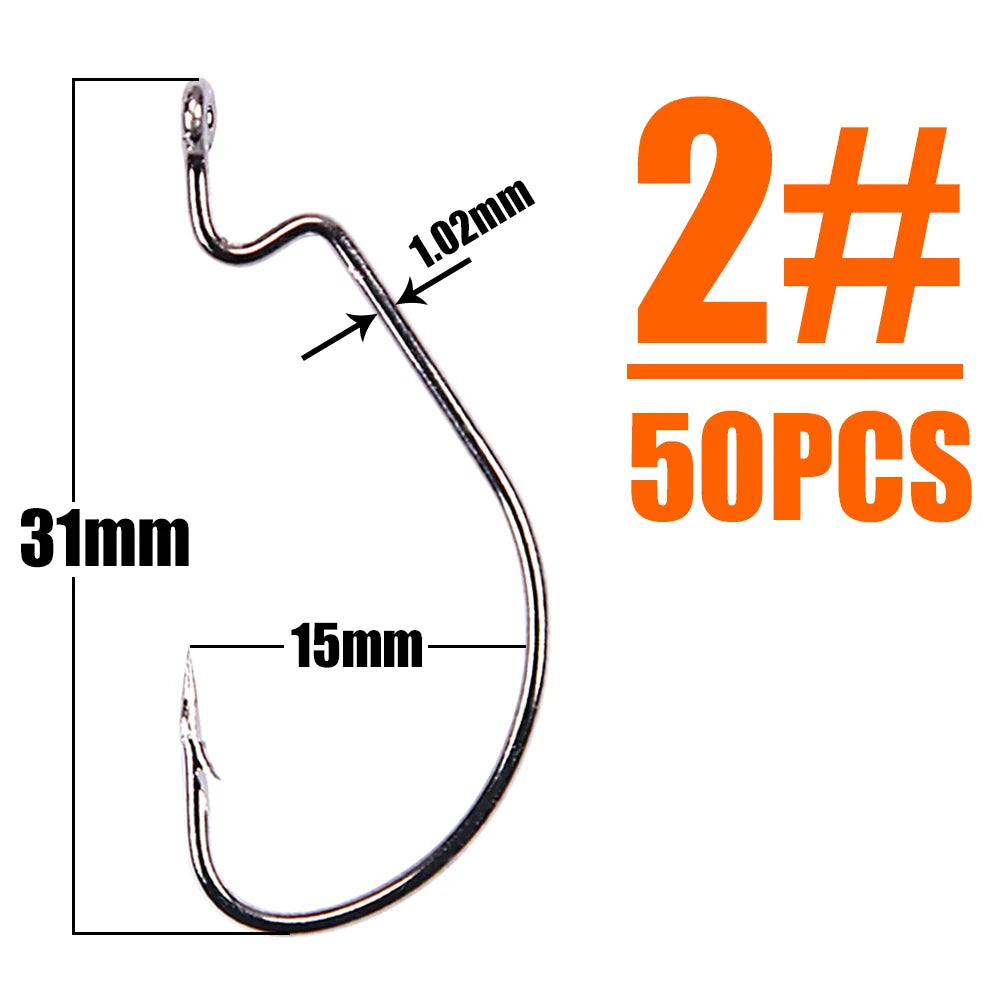 HookUpCo. High Carbon Fishing Hooks - HookUpCo.