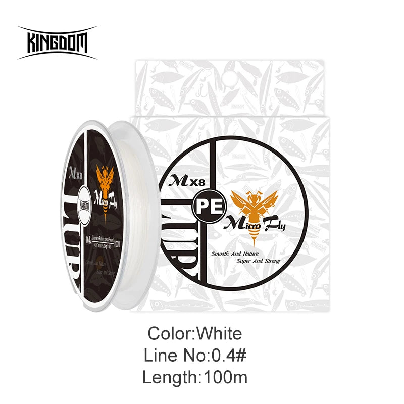 HookUpCo. Kingdom Micro Fly Braided Fishing Line - HookUpCo.