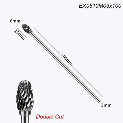 HookUpCo. Extra Long Rotary Rasp for Metalwork