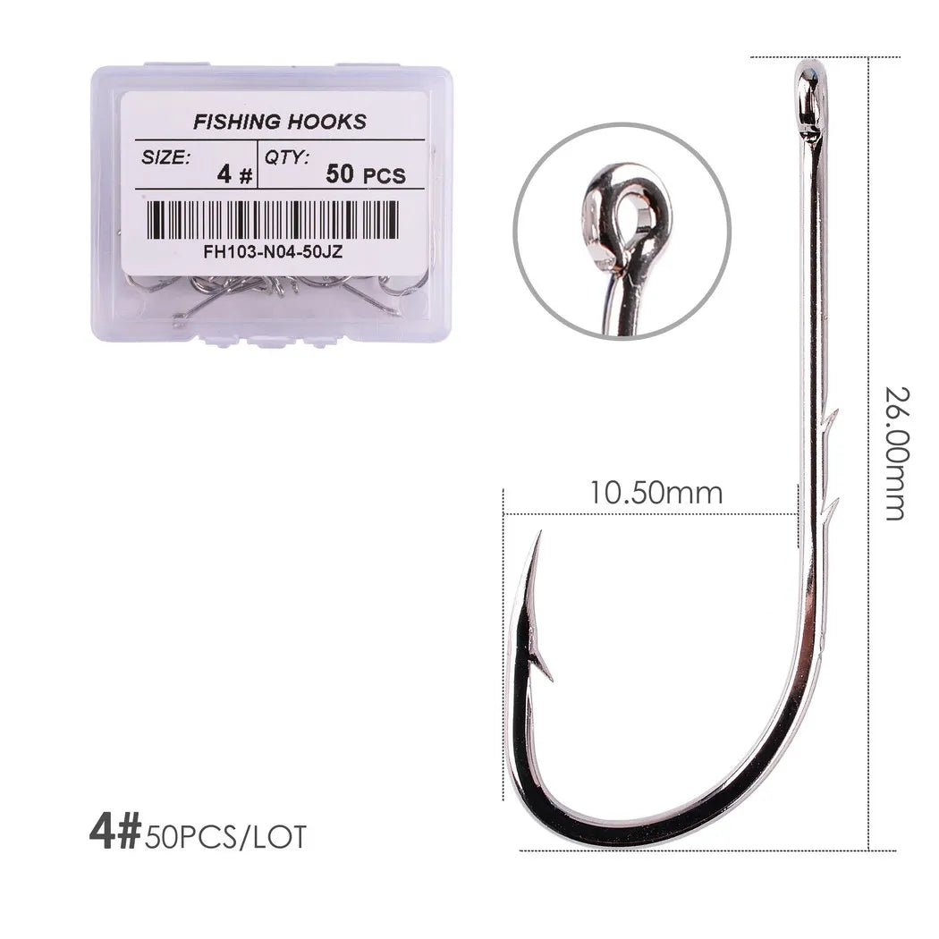 HookUpCo. Barbed Fishing Hooks Set for Carp - HookUpCo.