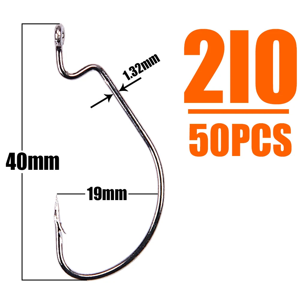 HookUpCo. High Carbon Fishing Hooks - HookUpCo.