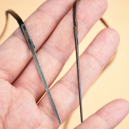 HookUpCo. 6 Pcs Leather Sewing Needles for Craft Projects