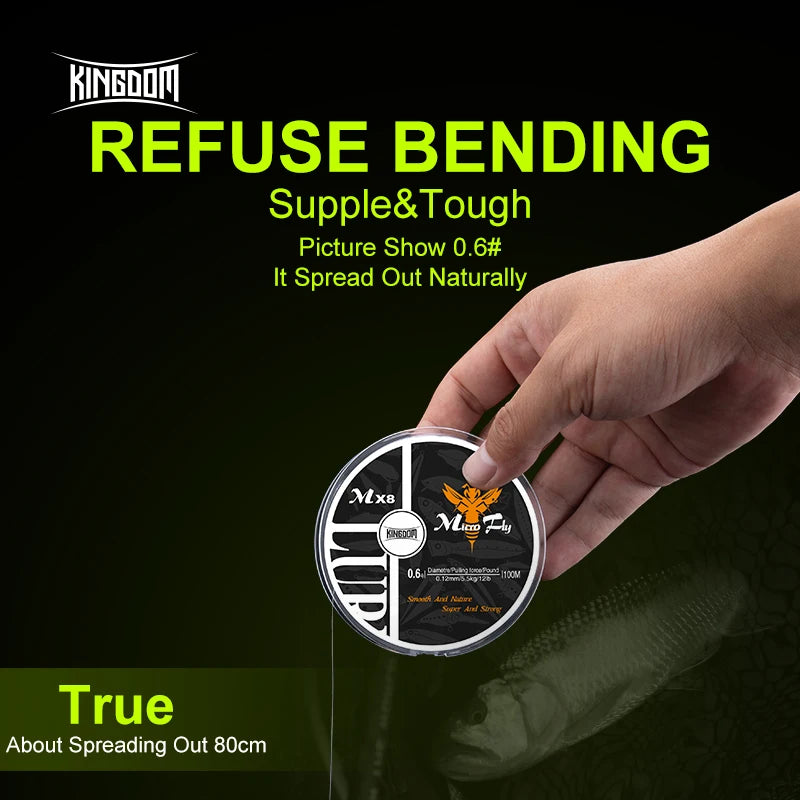 HookUpCo. Kingdom Micro Fly Braided Fishing Line - HookUpCo.