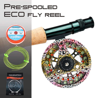 HookUpCo. Large Arbor Fly Fishing Reel, Durable Aluminum - HookUpCo.