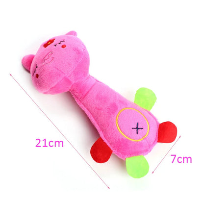 HookUpCo. Squeaky Plush Dog Toy for Small Pets
