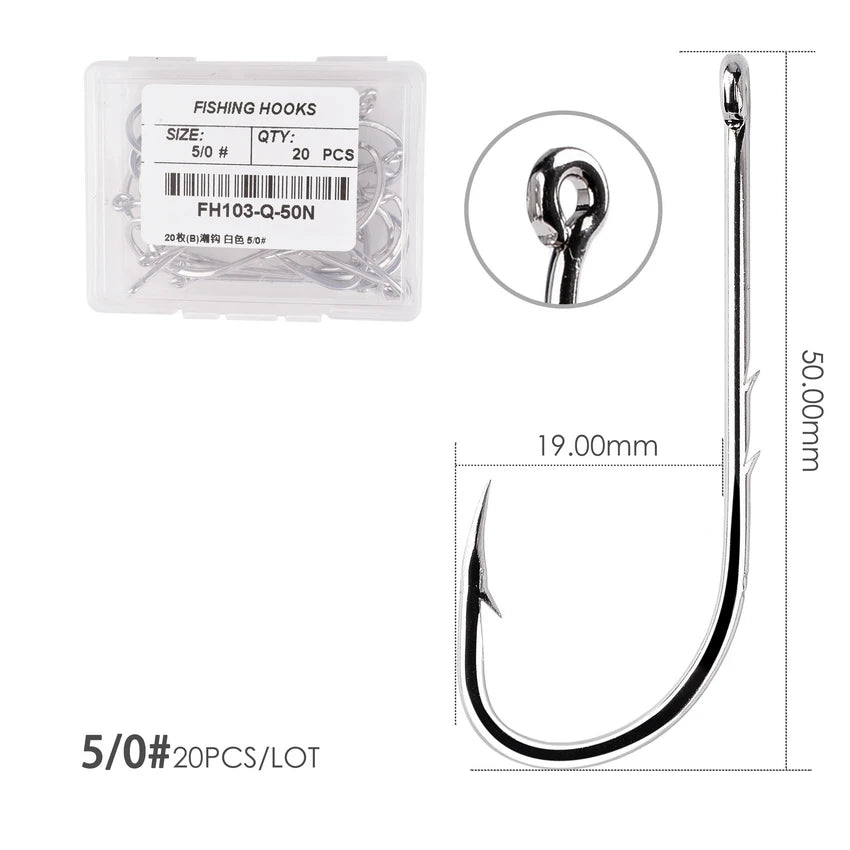 HookUpCo. Barbed Fishing Hooks Set for Carp - HookUpCo.