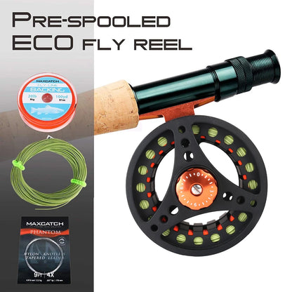 HookUpCo. Large Arbor Fly Fishing Reel, Durable Aluminum - HookUpCo.