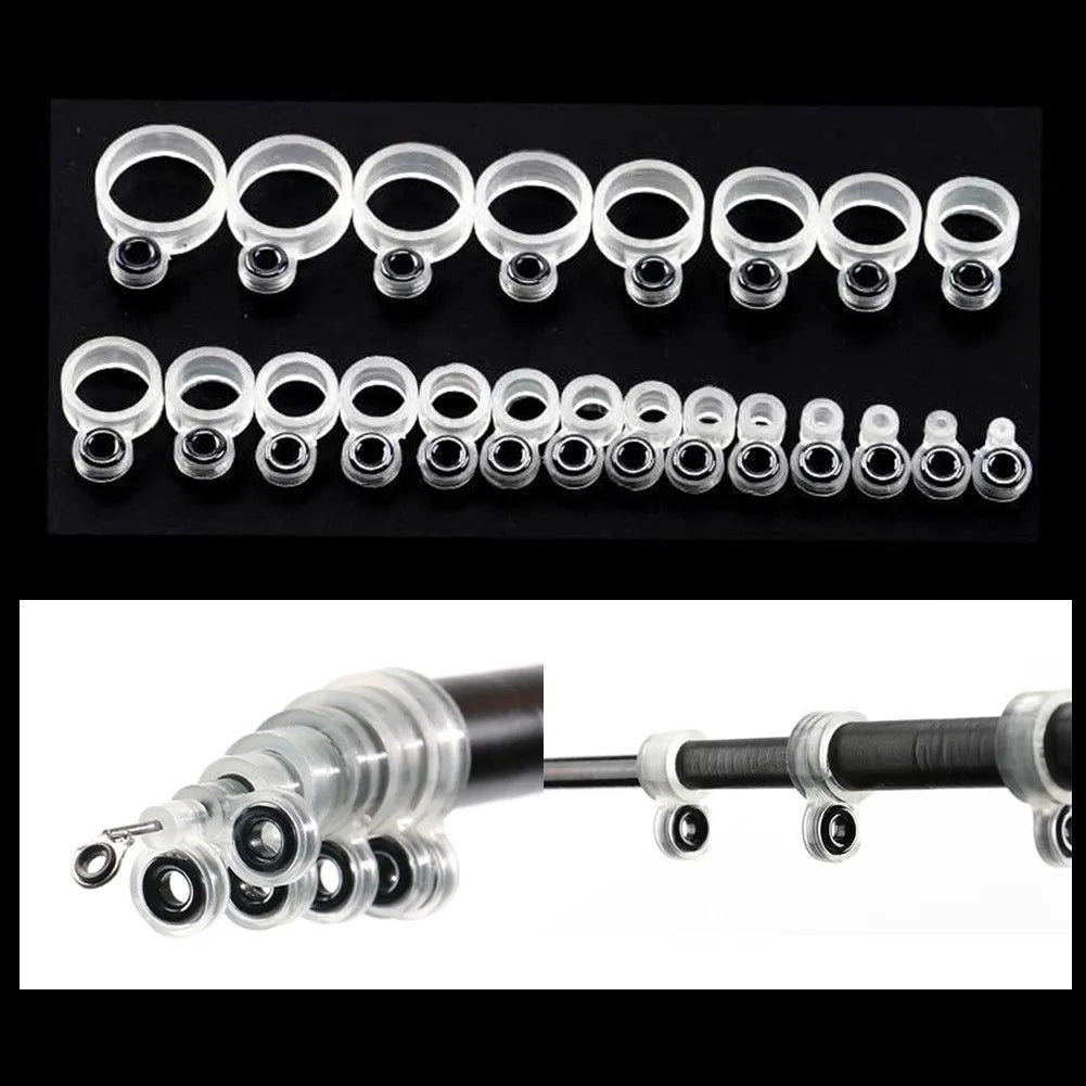 Silicone Fishing Rod Guide Tip Repair Kit 14/22Pcs - HookUpCo.