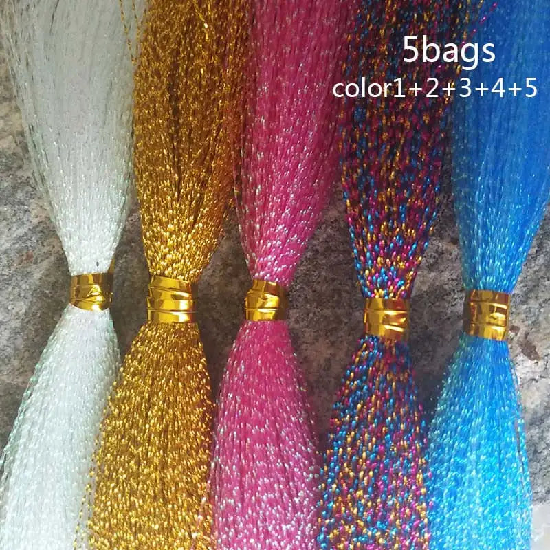 Holographic Twisted Flashabou for Lure Making - HookUpCo.
