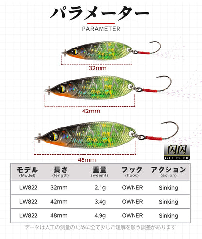 HookUpCo. Sinking Spoon Lure 4.9g - HookUpCo.