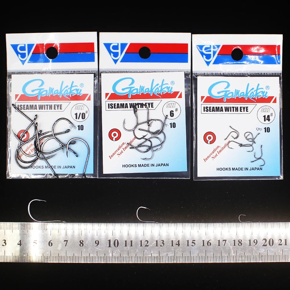 HookUpCo. High Carbon Steel Fishing Hooks 10pcs - HookUpCo.