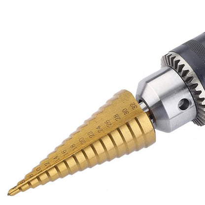 HSS Titanium Coated Step Drill Bit for Precision Cuts