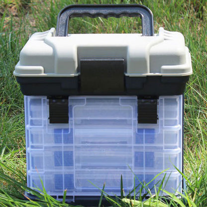 Portable Fishing Toolbox with Large Storage Capacity