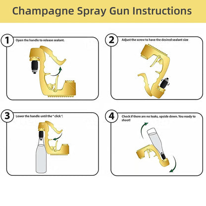 HookUpCo. Champagne Gun Sprayer for Celebrations