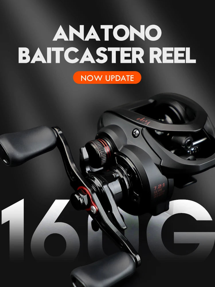 Ultralight Baitcasting Reel 7.2 Gear Ratio 6+1BB Power