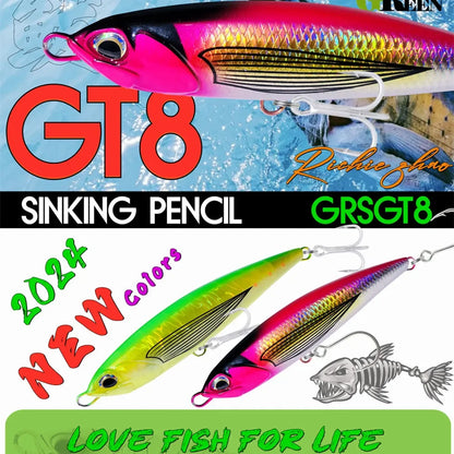 HookUpCo. Stickbait Pencil Lure for Tuna Fishing
