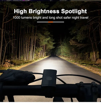 Rechargeable LED Bicycle Light Set for Night Safety Riding