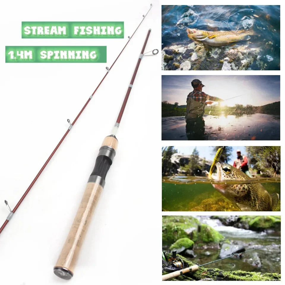 HookUpCo. 1.4M Ultralight Spinning Lure Rod - HookUpCo.