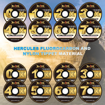 Fluorocarbon Fly Tippet 3 Pack with Holder - HookUpCo.