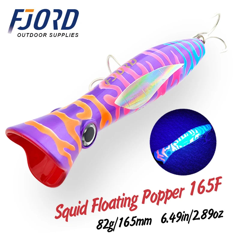 HookUpCo. Fjord Poppers Fishing Lure 165mm 82g - HookUpCo.