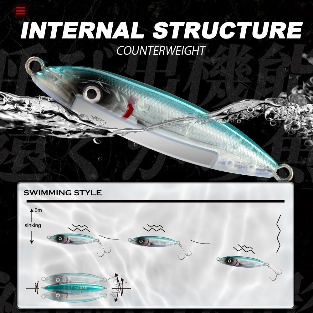 HookUpCo. Wobly Pencil Lure for Saltwater Fishing - HookUpCo.