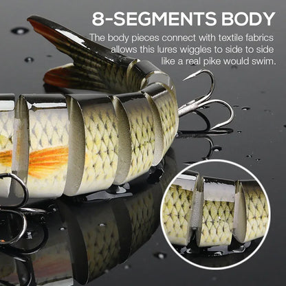HookUpCo. Multi Jointed Swimbait for Bass Fishing