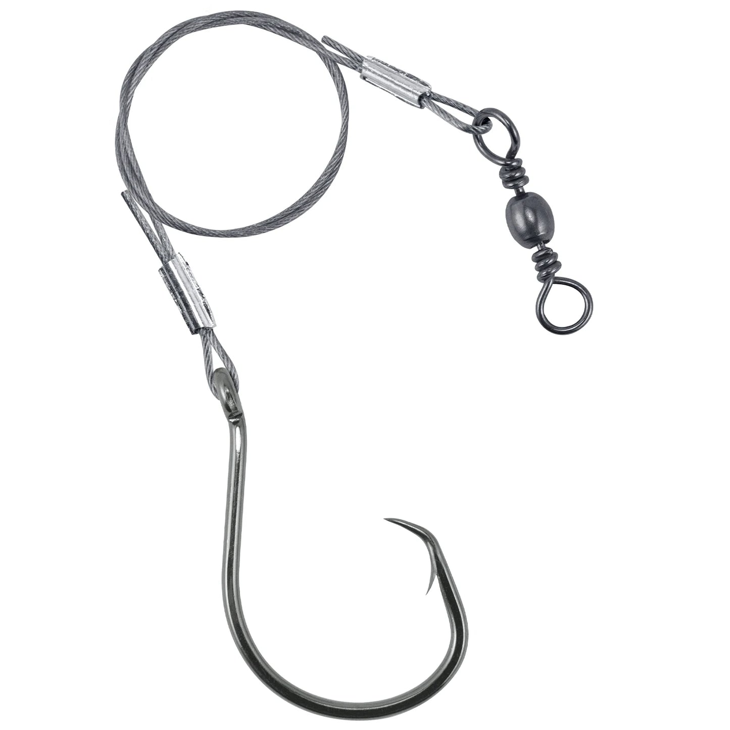 HookUpCo. 5pcs Stainless Steel Circle Hooks for Fishing Rigs