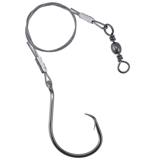 HookUpCo. 5pcs Stainless Steel Circle Hooks for Fishing Rigs