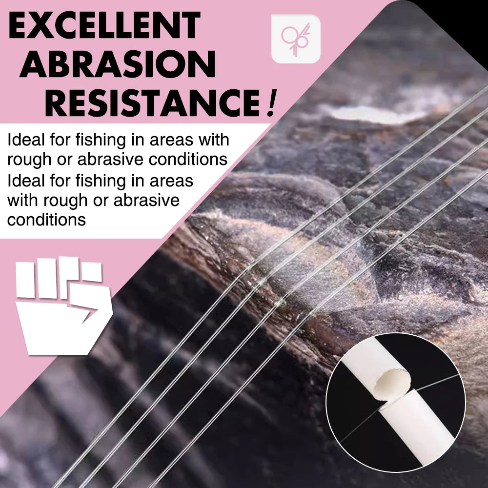 ZUKIBO Japan Fluorocarbon Coating Fishing Line - High Strength