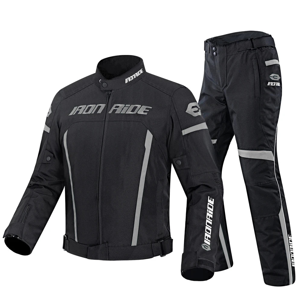Waterproof Motorcross Jacket with Protective Gear, M-3XL